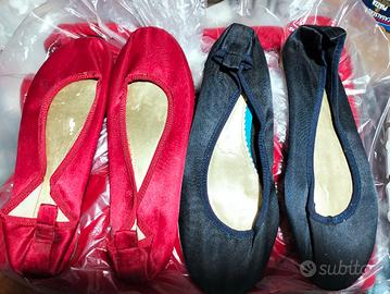4 paia 30€  n40 ciabatte ballerine blu bianche