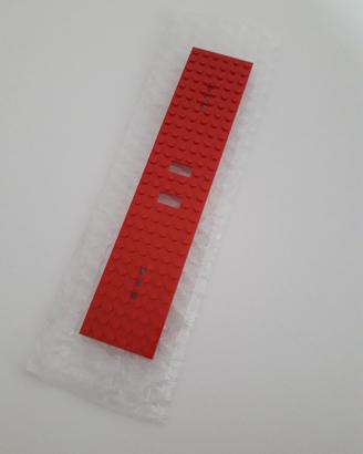 Lego 4093a, base per treni o rimorchio rossa nuova