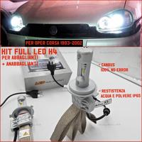 KIT LAMPADINE LED FARI H4 PER Opel Corsa B 6500K