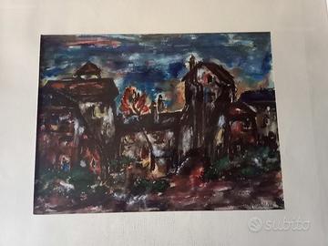 Elettra Metallinò quadro raro greco/triestino