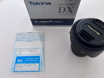 Obiettivo Tokina 12 24 f4 per Canon