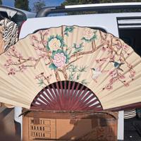 Ventaglio decorativo da parete vintage orientale 