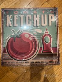 Quadro stampa su tela vintage “tomato ketchup”
