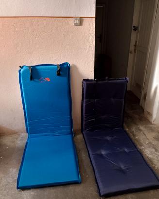 2 Materassini da campeggio gonfiabili