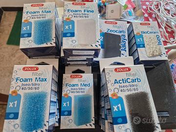 spugne e filtri acquario 