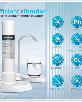 Vortopt - Filtro acqua rubinetto