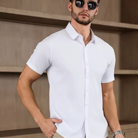 Camicia con maniche corte bianca