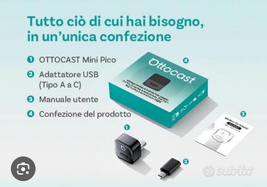 OTTOCAST Mini Pico - Adattatore Wireless NUOVO
