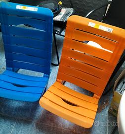 2 spiaggine nuove mai usate richiudibili