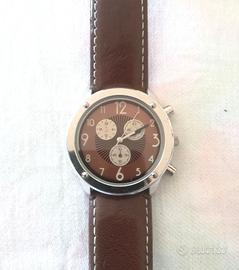Orologio Avon cronografo unisex stainless pelle