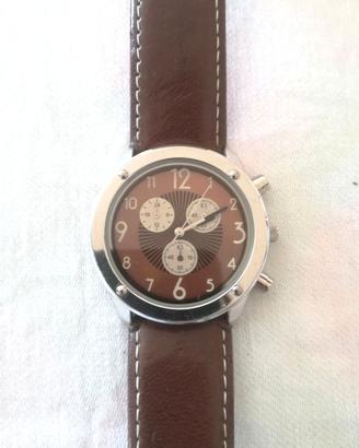 Orologio Avon cronografo unisex stainless pelle