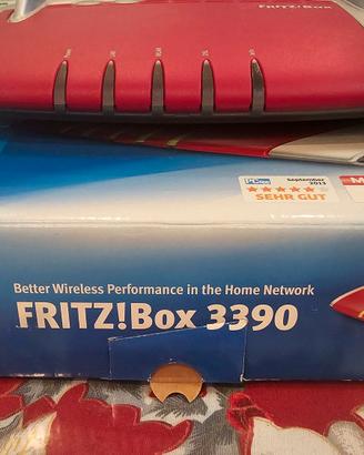 Fritz box 3390 Modem Router fibra/adsl vdsl