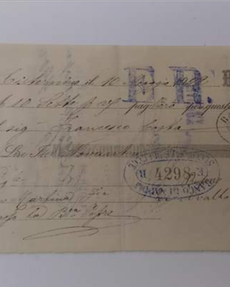 Cambiale 1901 regno d'italia
