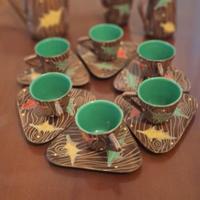 Servizio da caffè in ceramica Deruta