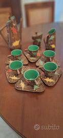 Servizio da caffè in ceramica Deruta
