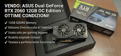 ASUS Dual GeForce RTX 2060 12GB OC Edition
