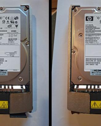 2 Hard Disk HP 72.8GB  hot-plug Ultra320 SCSI