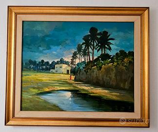 Dipinto originale a olio su tela, anno 1987