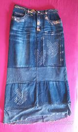 Gonna Jeans Lunga Legatte Jeans