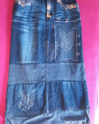 Gonna Jeans Lunga Legatte Jeans