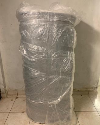 Materasso in schiuma, rigido/bianco-grigio 140x200