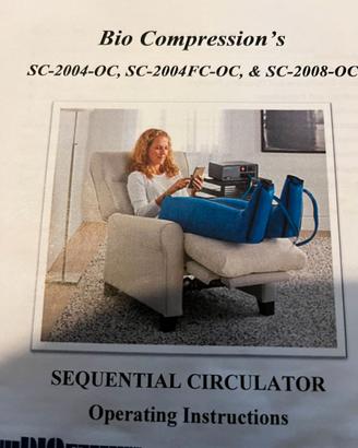 SISTEMA DI PRESSOTERAPIA  SEQUENZIALE A 8 USCITE