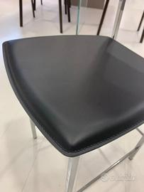 2 sedie Cattelan Italia cuoio nero