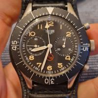 Militare Tedesco HEUER BUNDESWEHR FLY-BACK Permuto