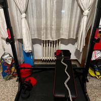 Rack per squat e trazioni con panca