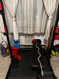 Rack per squat e trazioni con panca