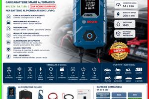 BOSCH® C80-Li★CARICA BATTERIA SMART 6-12V 5-15-20A