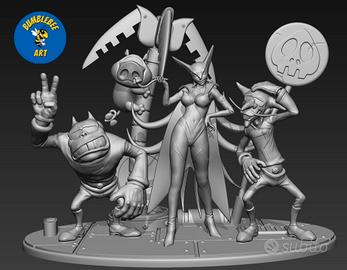 Trio Dorombo o Drombo Yattaman stampa 3D