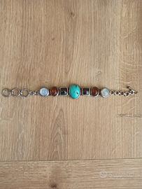 bracciale argento e anello 925 vintage