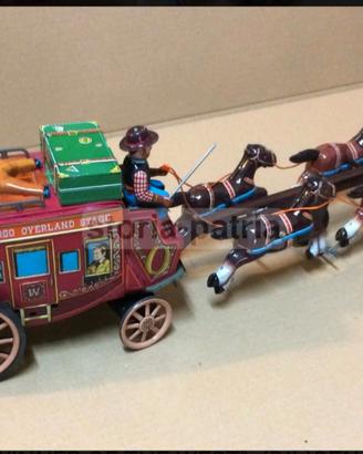 Giocattolo Di Latta 
funzionante Far West_Indiani