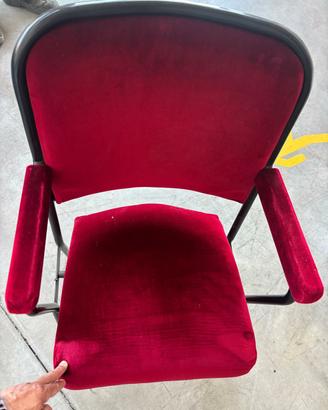 4 poltroncine cinema vintage