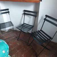 Tris Sedie in ferro