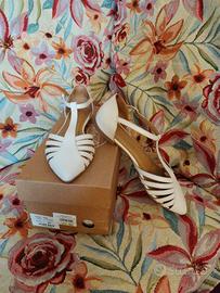 Sandalo perlato beige n.37