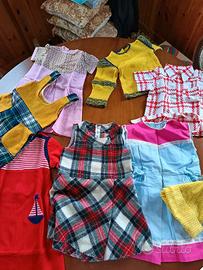 Lotto di abitini da bambina vintage
