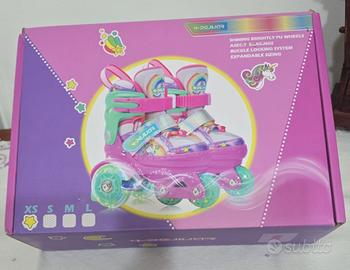 Pattini a rotelle bambini unicorni 4 DEIJICR NUOVO