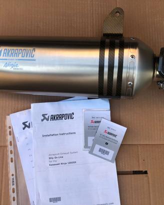 Terminale Akrapovic Kawasaki Ninja 1000 SX