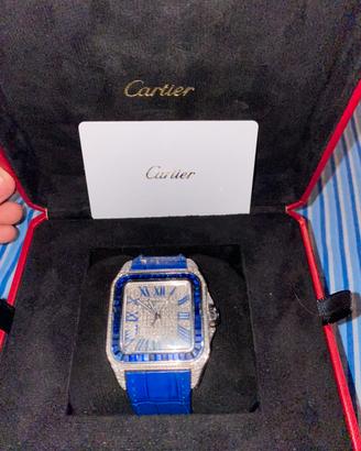 Cartier santos 100XL full diamond
