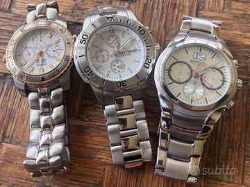 3 orologi cronografi Sector Breil vintage