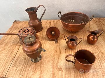 Oggetti  vari in rame