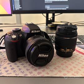 Nikon D3300 + Obiettivi 50mm 1.8 e 18-55mm