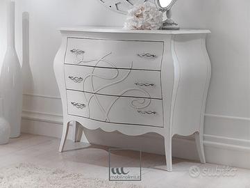 Comò bombato con decorazione in stile Classico Chi