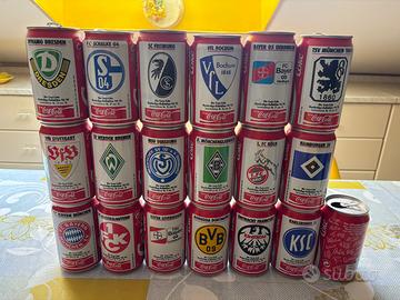 Set completo bundesliga 20 lattine coca cola