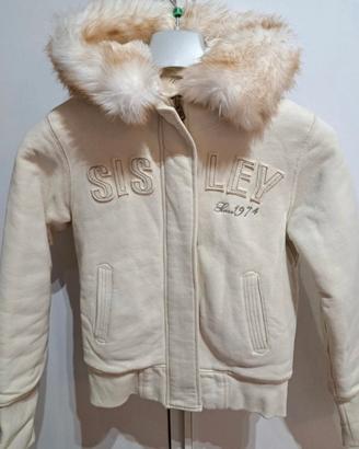 Giacca Sisley bambina con cappuccio e