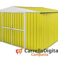 Box in Acciaio da giardino 360x345 150kg giallo