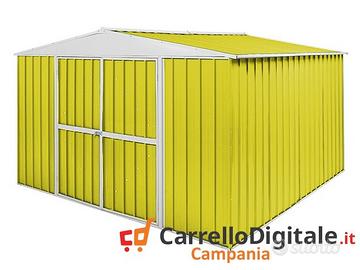 Box in Acciaio da giardino 360x345 150kg giallo