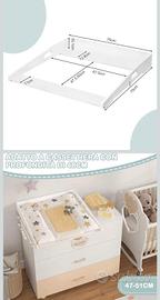 Fasciatoio per cassettiera Ikea hemnes o similari 